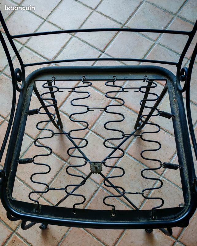 Chaises en fer forgee (image 6)