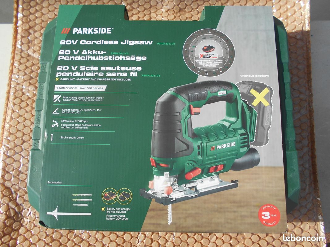 Scie sauteuse 20 v parkside neuve et garantie (image 1)