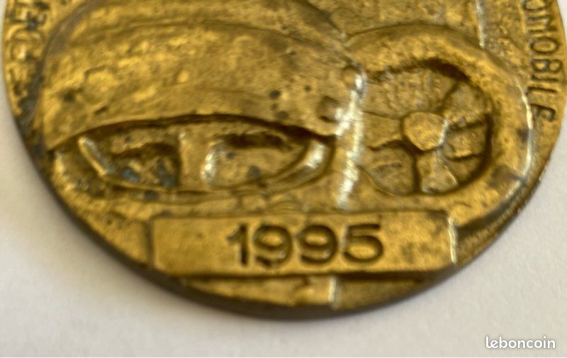 Médaille ACF Centenaire 1895-1995 Automobile Club De France - Bronze, Monnaie De Paris, Circulée