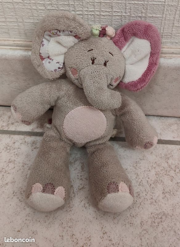 Doudou / Peluche NOUKIE'S Elephant Kali 19 cm (Doume) (image 5)