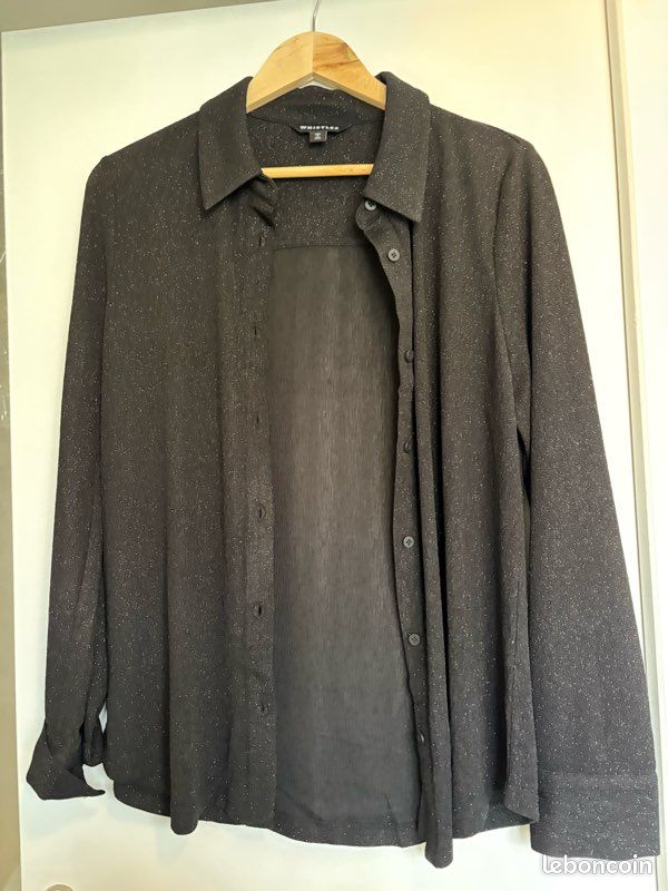 Chemise/ gilet soirée noir (image 1)