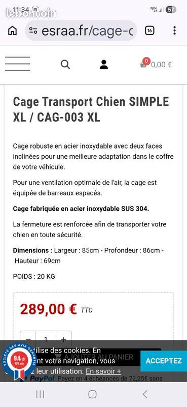 Cage chien (image 2)