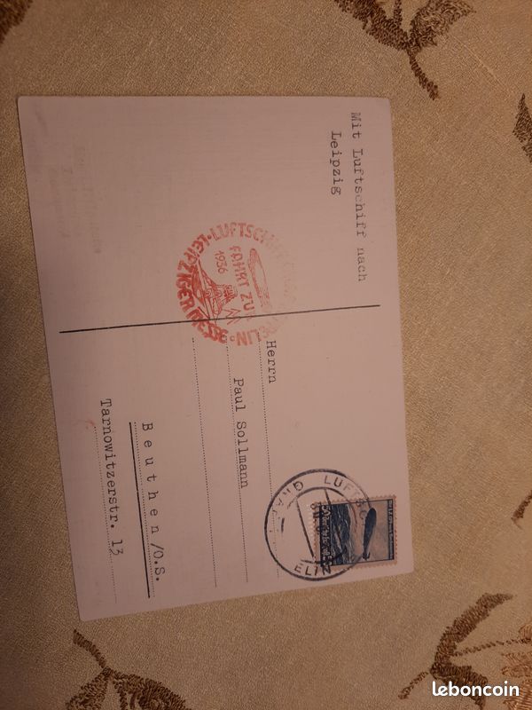 Grands Dirigeables Allemands LZ.127 GRAF ZEPPELIN 1936 Liepzig foire (image 1)