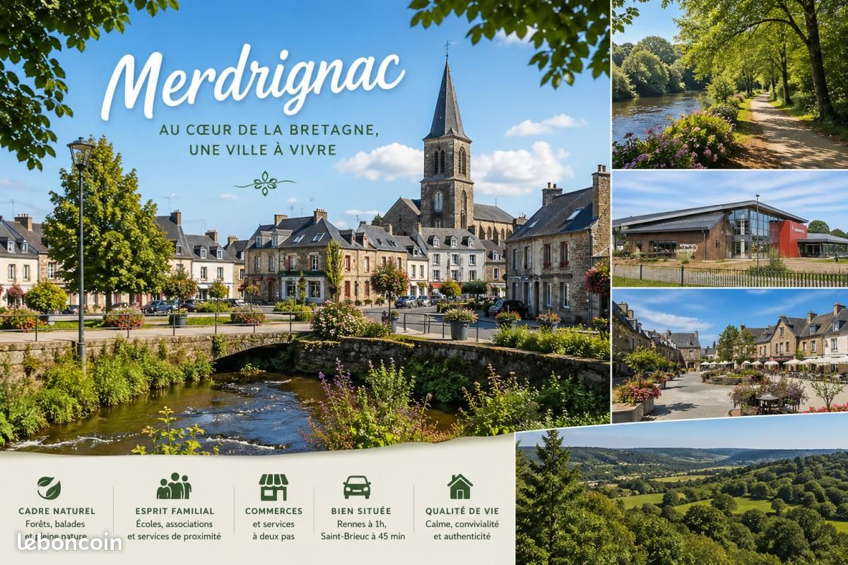 Terrain 466 m² Merdrignac · 23 350 €