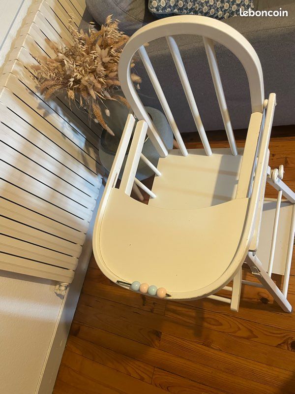 Chaise haute bébé combelle blanche (image 4)