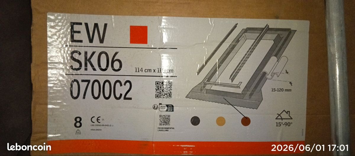 Raccord de toit tuiles velux SK06 (image 1)