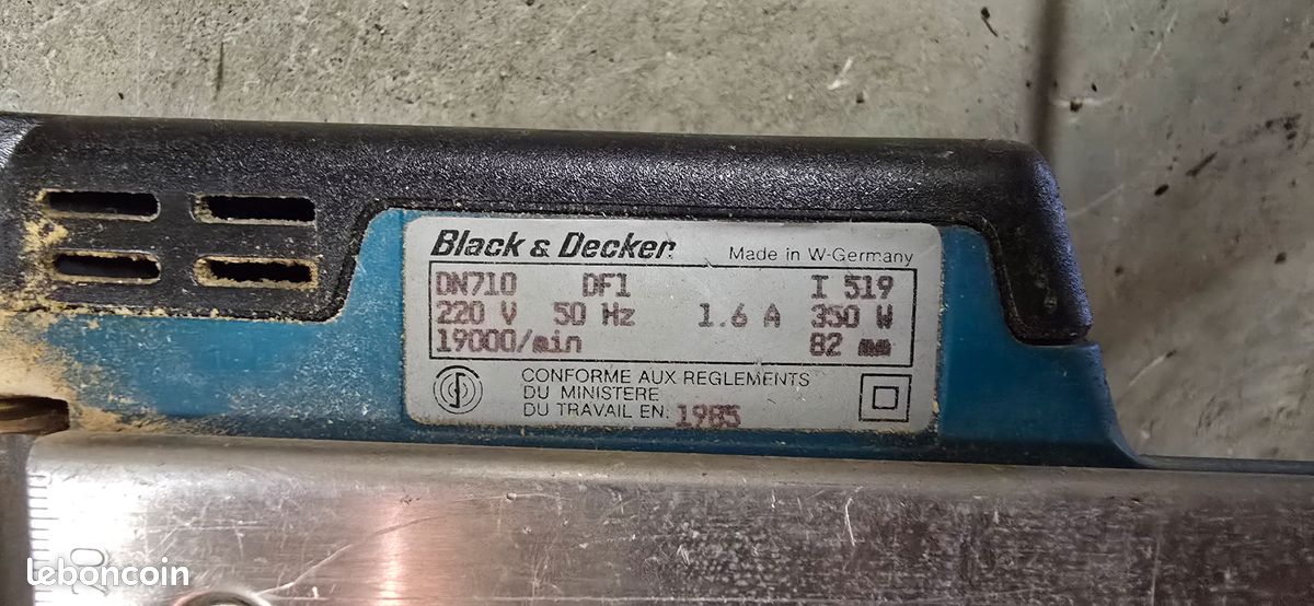 Rabot électrique Black & Decker DN 710 (image 5)