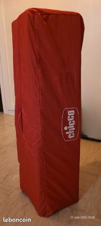 Parc Lit Bébé Chicco Open – Parc De Jeu Évolutif Pliant Avec Tapis Amovible, Maille Respirante, Poignées & Sac Transport, Naissance à 15 Kg