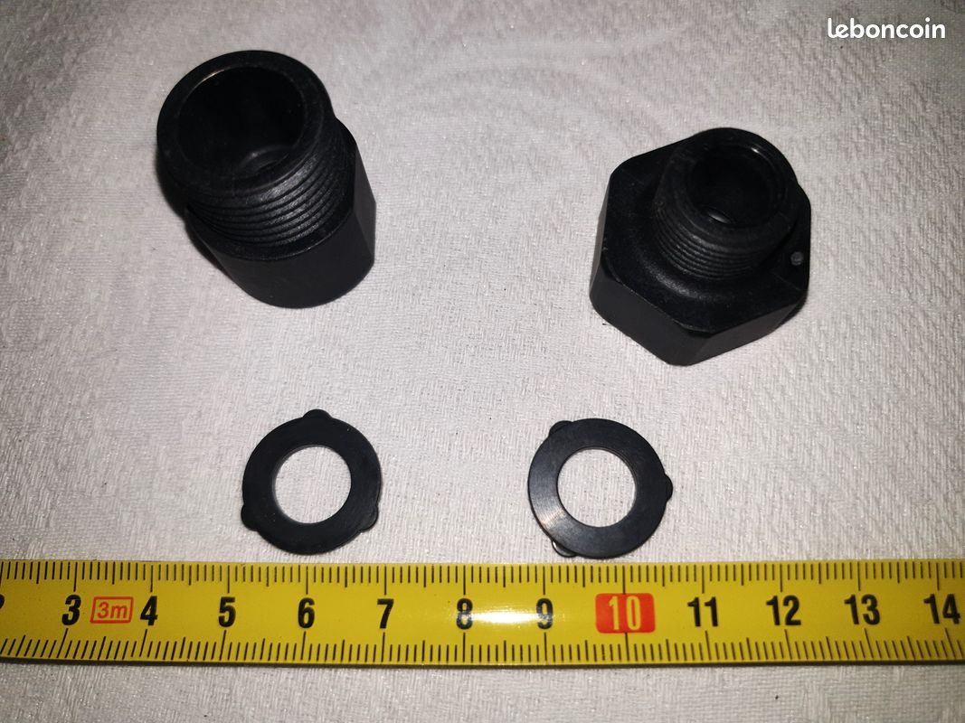 Adaptateur pour tuyaux (plomberie): Adapter 1/2" female thread to 3/8" male thread, Adapter 1/2" male thread to 3/8" female thread (image 7)