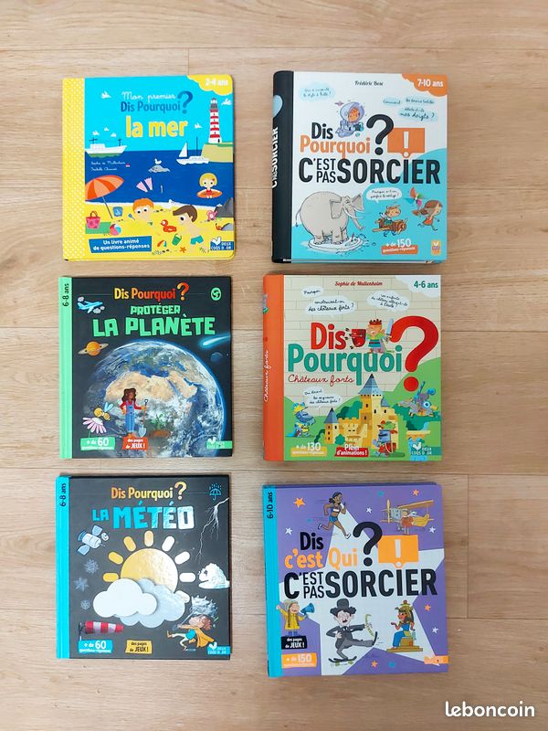 Lot de 6 livres enfant en super état Dis Pourquoi (image 1)