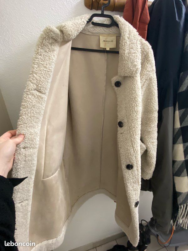 Manteau Trench Camel Taille 38 - Couleur Beige/camel - Laine - Occasion Très Bon état