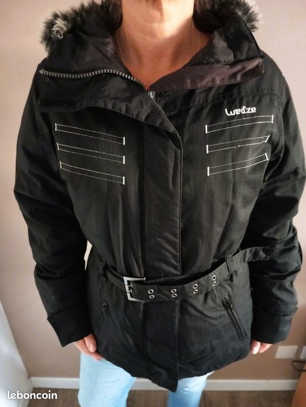 Veste D’hiver Femme TANBOER - M, Noire, Légère Et Chaude Avec Capuche