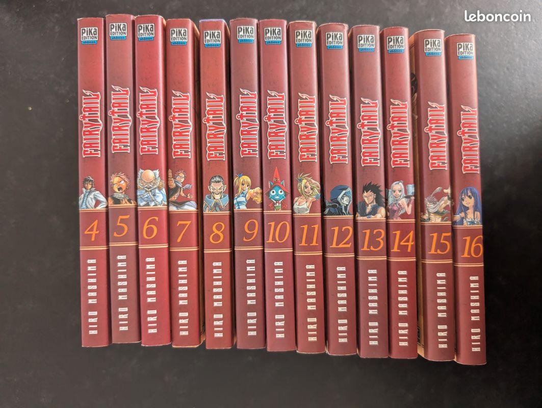 Lot 13 tomes Fairy Tail 4-16 - manga très bon état en français (image 2)