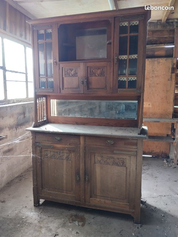 Buffet vaisselier en merisier (image 1)