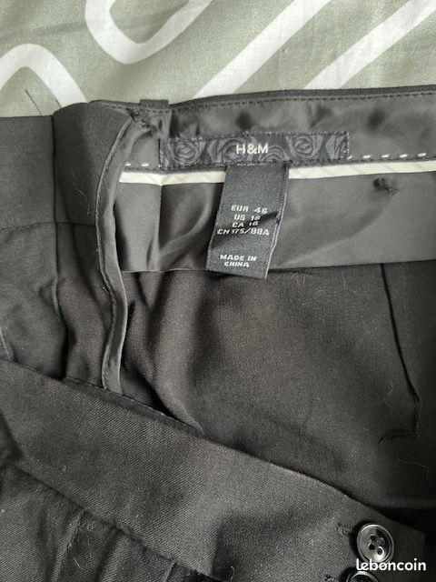 Pantalon léger large noir femme - T46 (image 3)