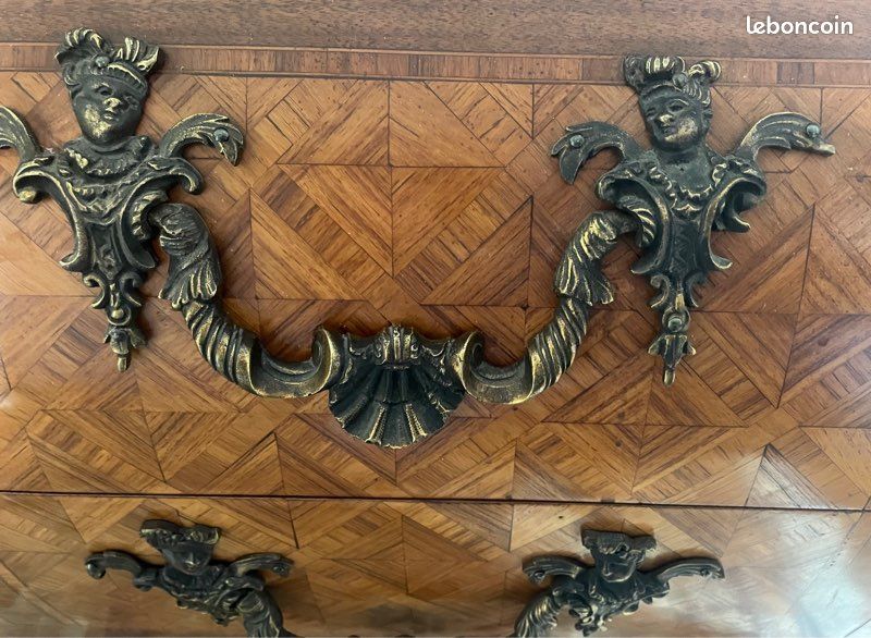 Commode ancienne style Louis XV décoration château (image 5)