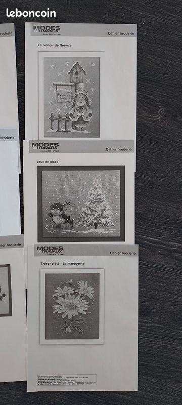 Lot De 23 Patrons De Mode & Broderie Années 60 + 1 Magazine – Occasion Vintage
