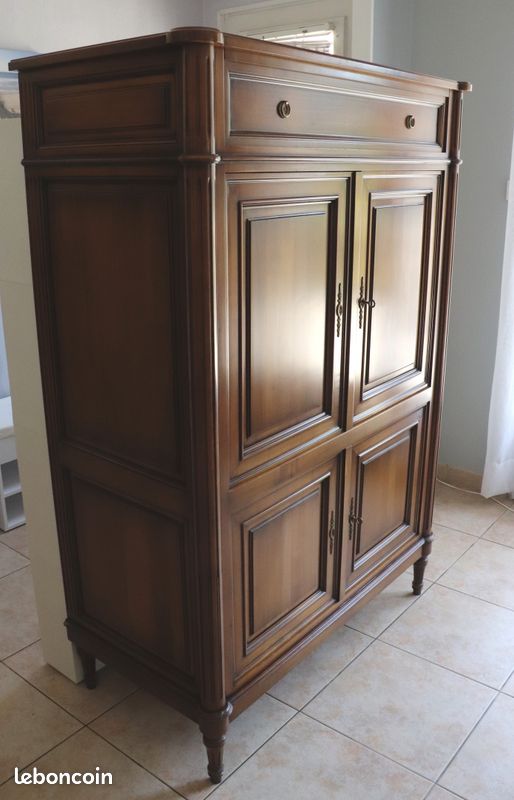 Très beau meuble de rangement en merisier massif style Louis XVI (image 3)