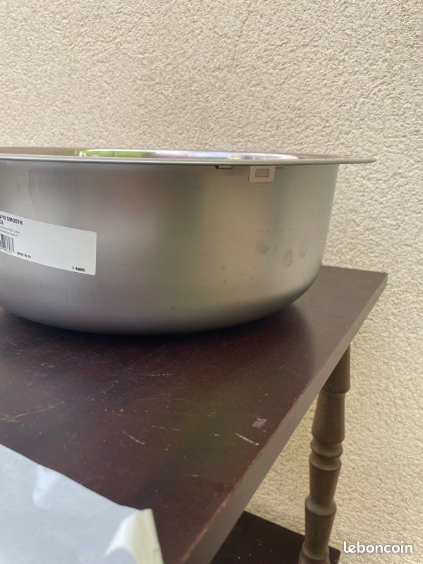 Évier inox rond 450x14 (image 4)