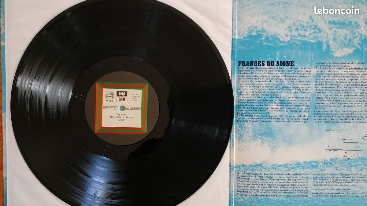 Disque LP G. Reibel "Granulations" ... (image 4)