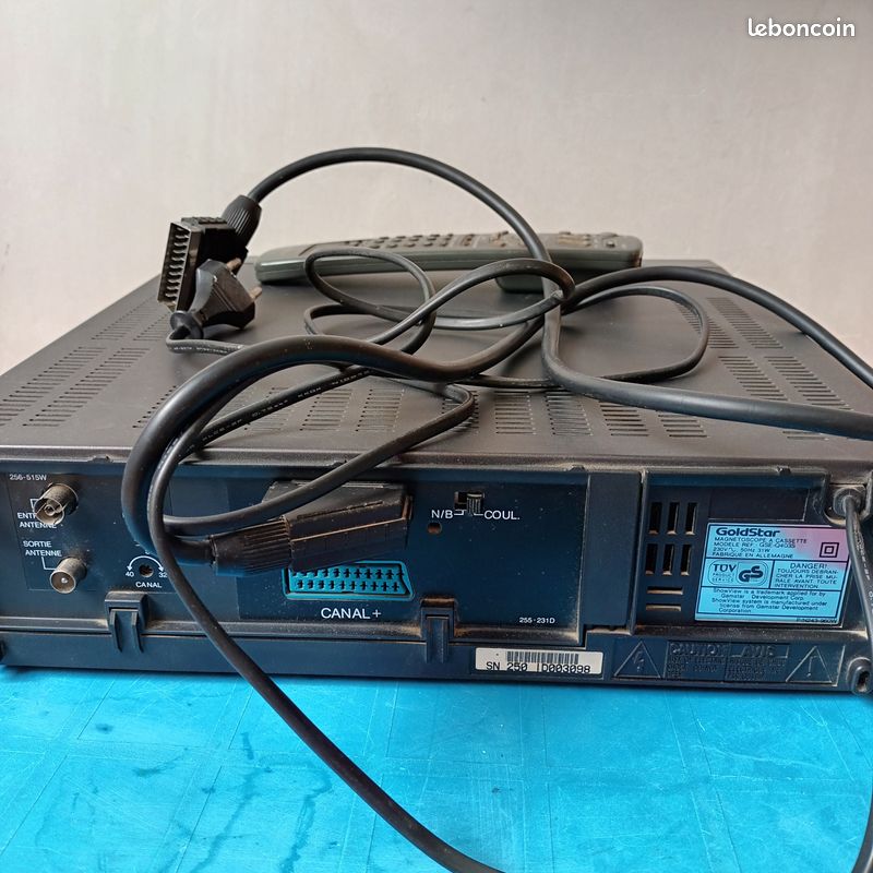 Magnétoscope Goldstar R-10 – Lecteur/enregistreur VHS, Très Bon état De Fonctionnement