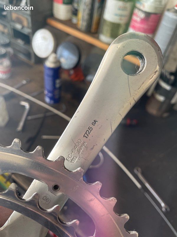 Shimano 600 Fc-6400 Tricolore Pédalier 130mm Bcd 170mm