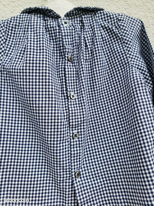 Blouse Jacadi vichy Taille 12M (image 3)