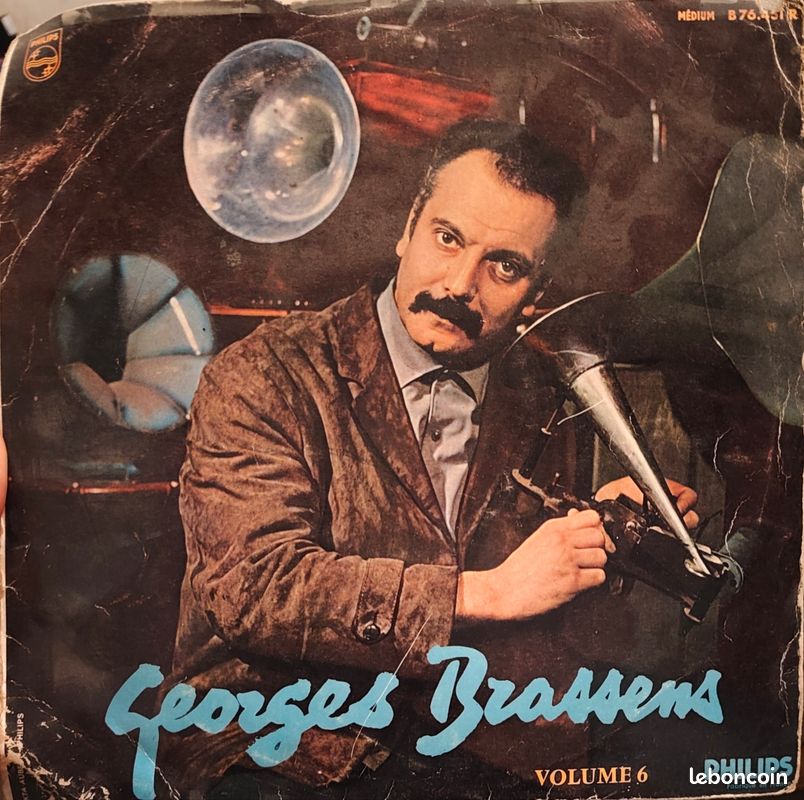 Vinyle 33T Georges Brassens Vol. 6 (Le Pornographe) - Philips Minigroove 25cm (image 1)