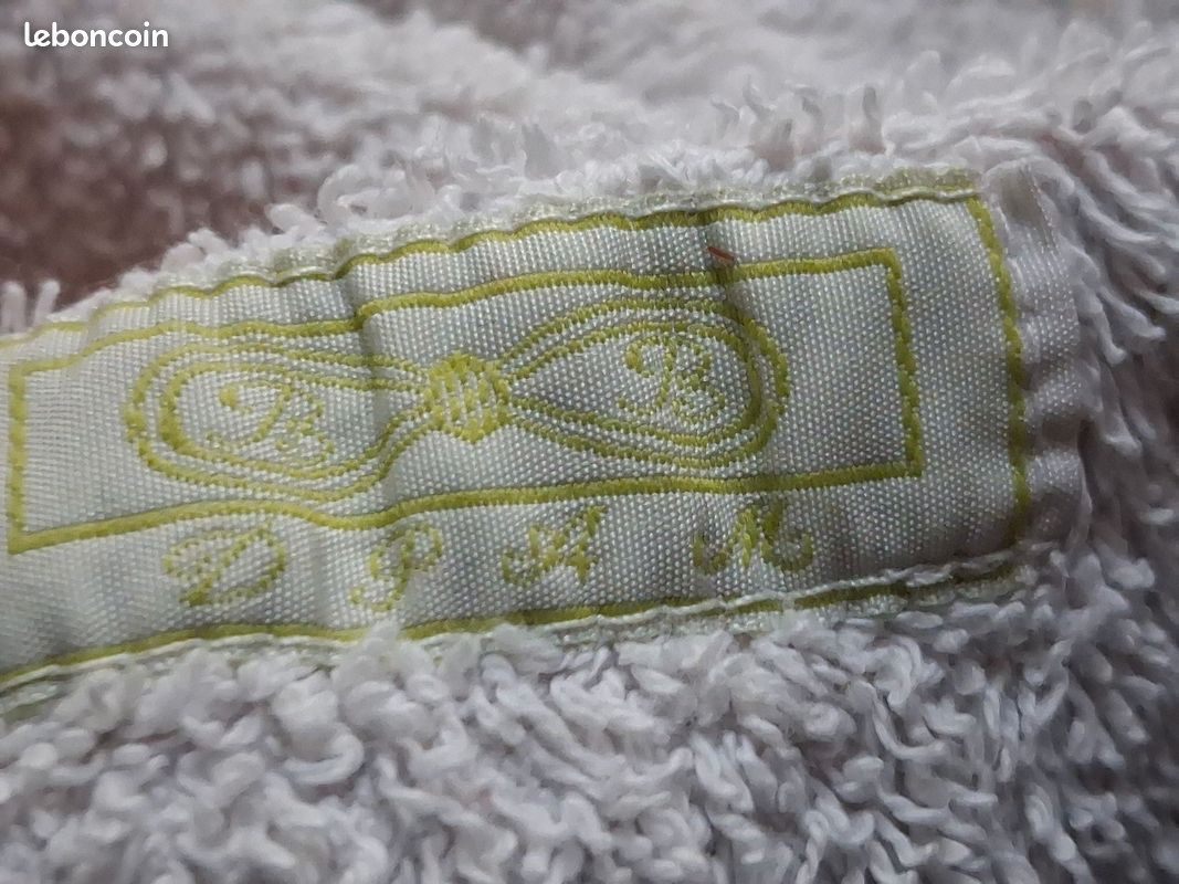 Cape de bain bébé DPAM - 100% coton - Blanche et motifs fruits (image 5)
