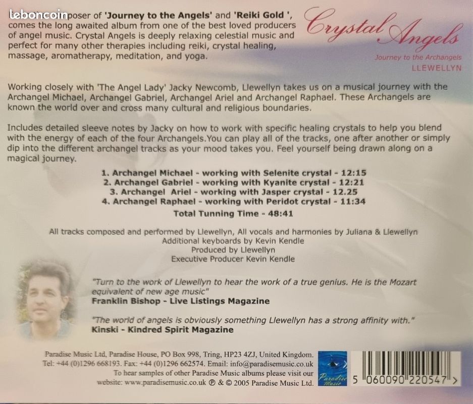 Liewellyn - Crystal Angels (Journey To The Archangels) - (CD Album) (image 3)