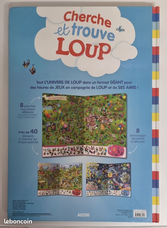 Livre cherche et trouve géant : le loup - Auzou (image 2)