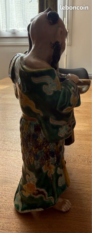 Kutani groupe de porcelaine de deux savants, Japon, période Meiji, (image 3)