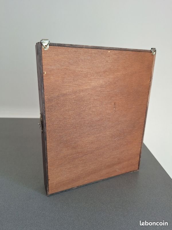 Boîte à clés murale vintage miroir sérigraphié années 70/80 (image 7)