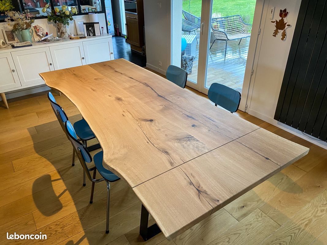 Table à Rallonges Bois Massif Sur Mesure (image 6)