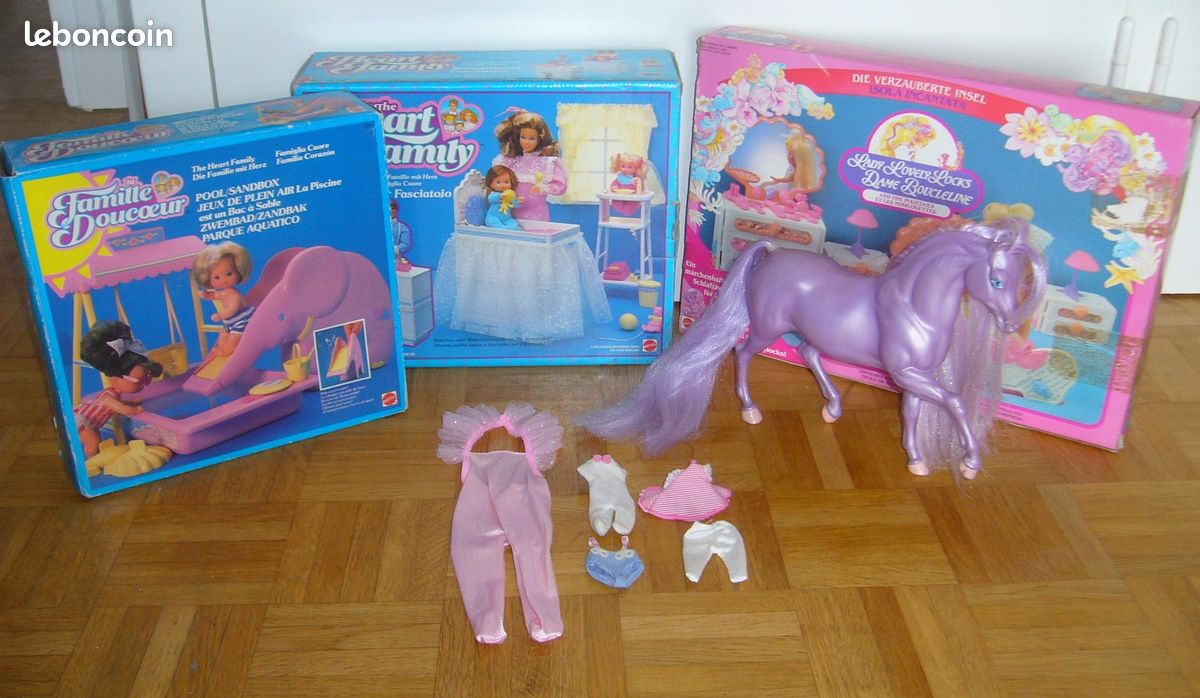 Set De Jeu Vintage Mattel Famille Douceur (Heart Family) - Tandem Et Poupées #2