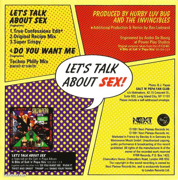 Salt-N-Pepa – Let's Talk About Sex - CD MAXI 4 TITRES (image 2)