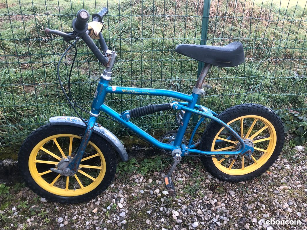 Panneau Publicitaire Vintage BMX En Métal, Reproduction 12x9 Pouces, Style Motobecane