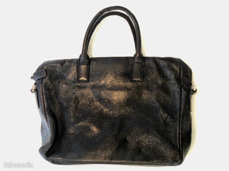 Porte Documents Dupont En Cuir Noir - Occasion élégant Pour Homme