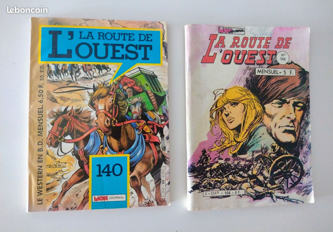Lot BD "La Route de l'Ouest" (image 1)