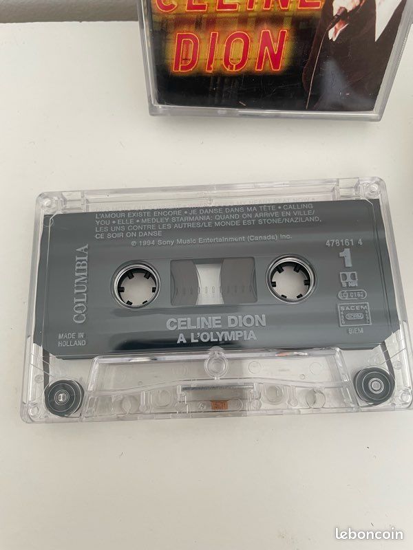 Cassette audio Céline Dion à l’Olympia (image 3)