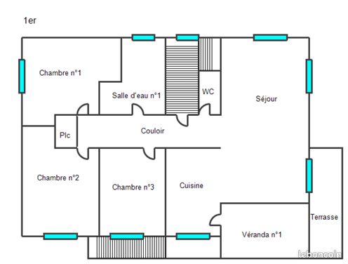 Maison familiale 5 pièces, piscine, terrain 1316 m² – Pusignan beau potentiel (image 17)