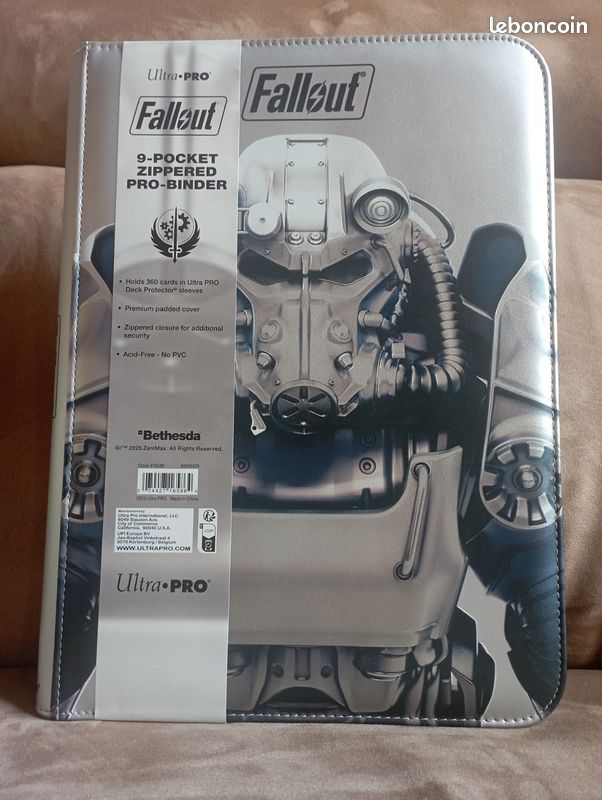 Fallout Binder Premium Brotherhood Zippered 9-POCKET Ultra Pro MTG Magic  The Gathering  NEUF  - Collection