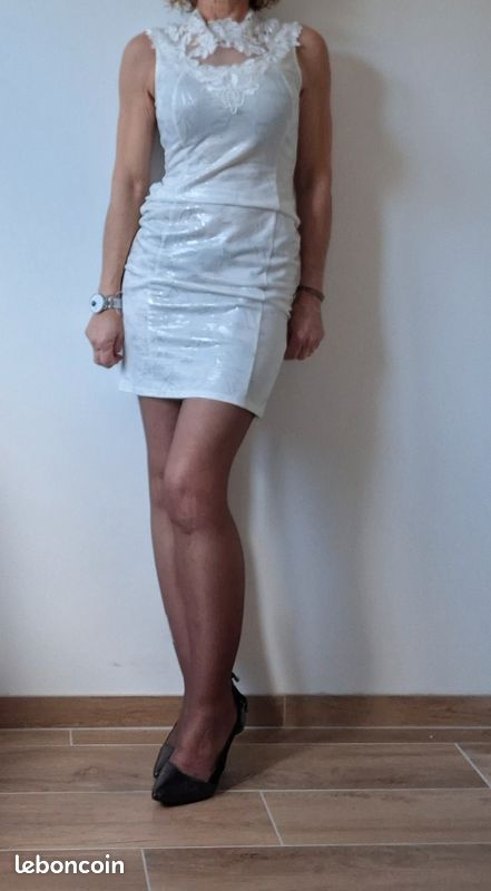 Robe D'été LA CITY Taille 36/38 - Gris Ciment - Manches Longues - État Neuf