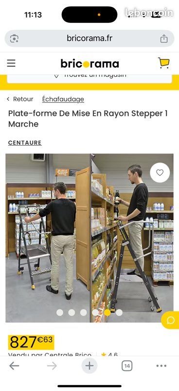 Escabeau plate forme professionnelle (image 5)