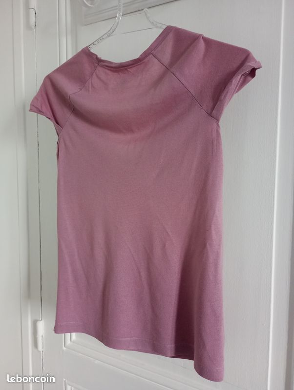 Tshirt violet PETIT BATEAU (image 4)