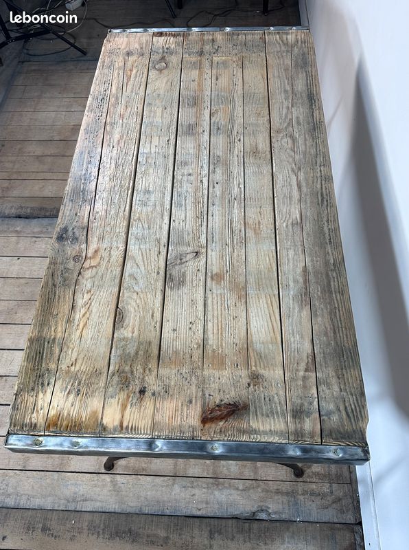 Table basse brutaliste 1980'S (image 5)