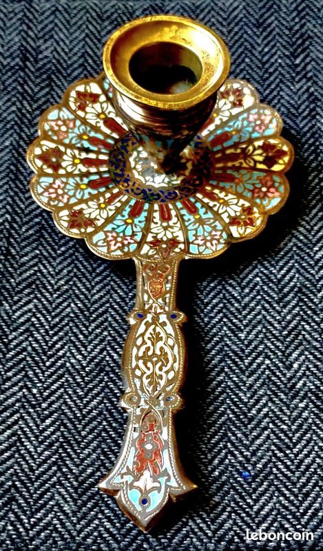 Joli Bougeoir Rat De Cave En Bronze - Style Rococo