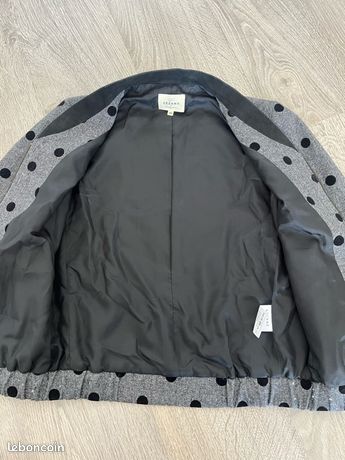 Veste Sézane Modèle Denis Oversize Couleur Ivoire - Taille 34, Occasion En Très Bon état