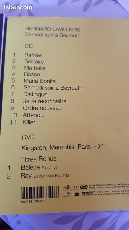 Livre CD et DVD de Bernard Lavilliers (image 2)