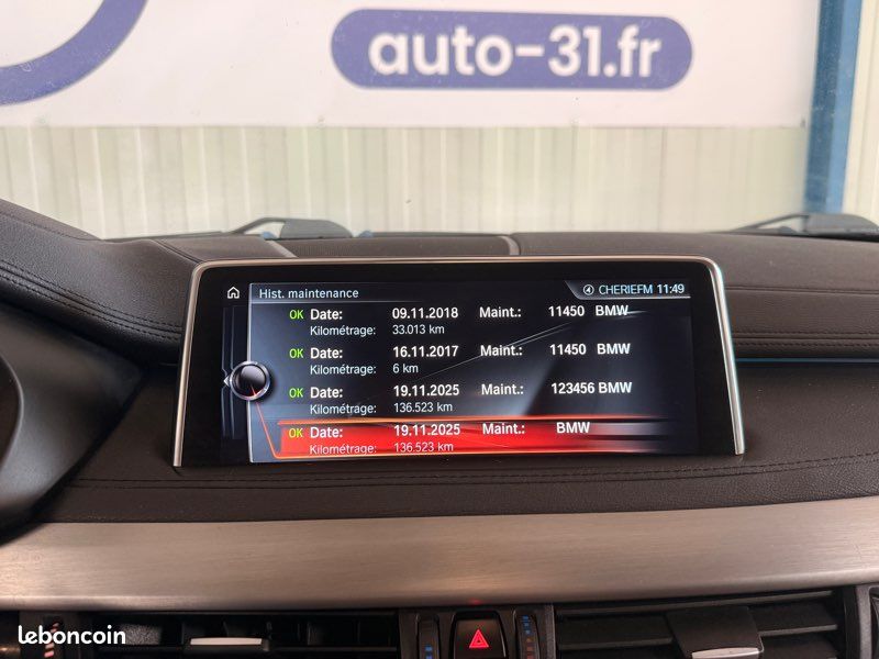 🔥 BMW X6 (F16) xDrive30d 258 CH – CONFIGURATION RARE – CUIR CHOCOLAT – XDRIVE 🔥 (image 14)